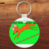 狐は何と言う? キーホルダー (正面)