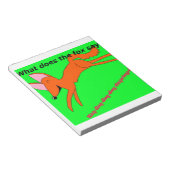 狐は何と言う？ ノートパッド (アングル)