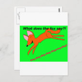 狐は何と言う？ ポストカード (正面/裏面)