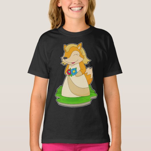 狐姫花嫁ウェディング Tシャツ (正面)