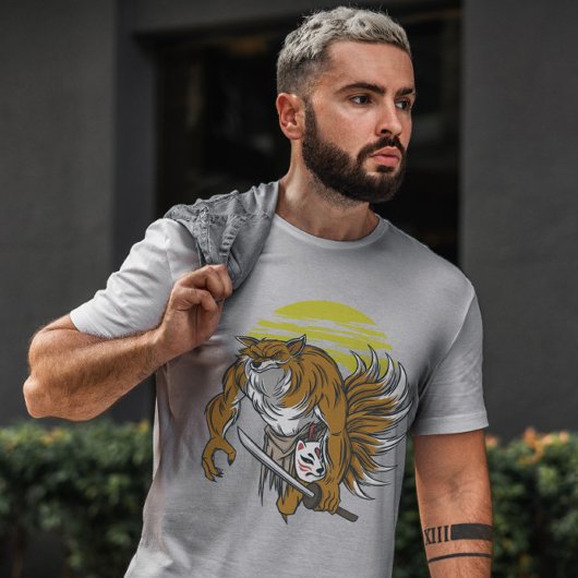 狐日本の根 Tシャツ