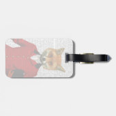 狐狩りをする人2のポートレート ラゲッジタグ (裏面横)