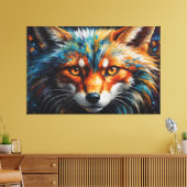 狐絵を描の虫 キャンバスプリント (インサイチュ (リビング))