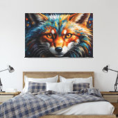 狐絵を描の虫 キャンバスプリント (インサイチュ (寝室))