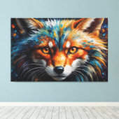 狐絵を描の虫 キャンバスプリント (インサイチュ (ウッドフロア))