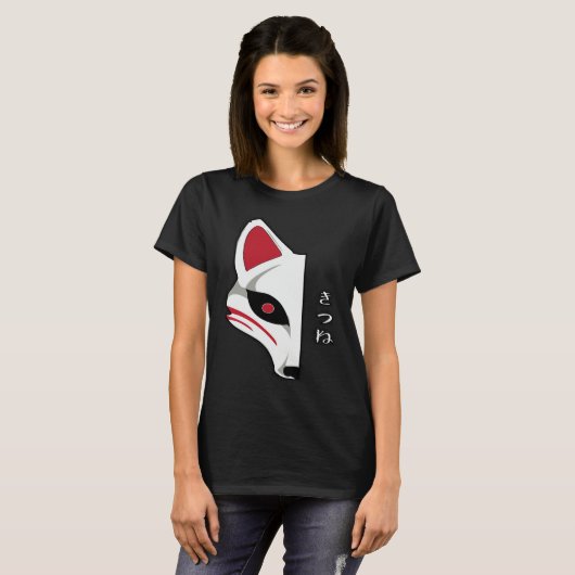 狐面 Tシャツ (正面フル)