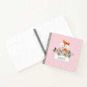 狐，小さなキツネの森，かわいい ノートブック (内部)