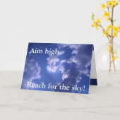 狙い高く空を目指してリーチ!ノーテカード カード (黄色い花)