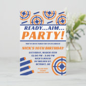 狙えパーティー!ネルフガンをテーマにした誕生日パーティー 招待状 (スタンド正面)