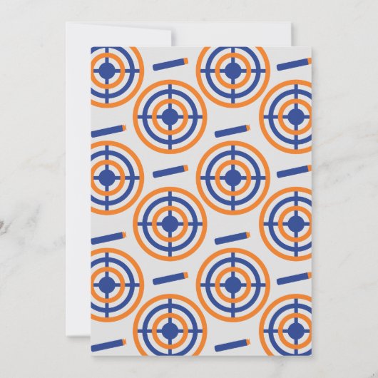 狙えパーティー!ネルフガンをテーマにした誕生日パーティー 招待状 (裏面)