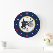 狙撃する ラージ壁時計 (ホーム)
