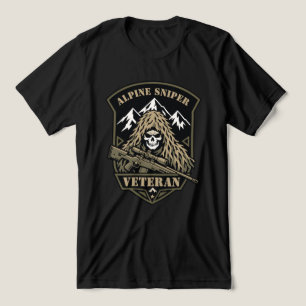 狙撃のベテラン トライブレンドTシャツ