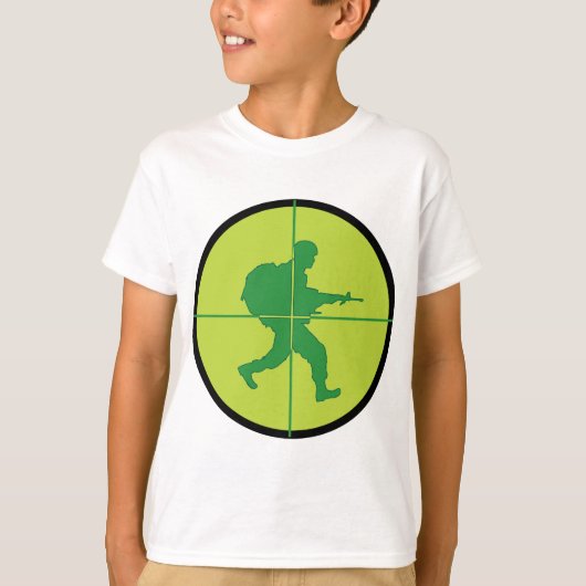 狙撃兵の規模 Tシャツ (正面)