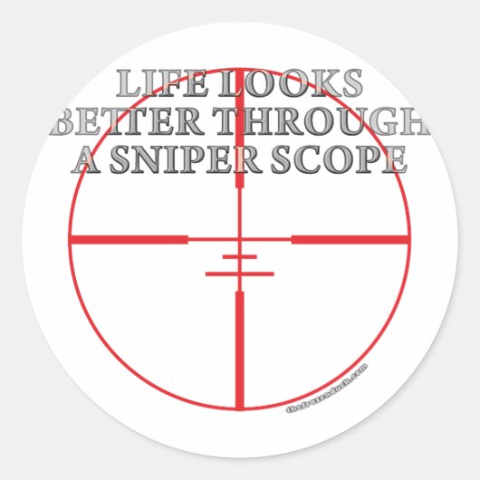 狙撃手のスコープを通じて ラウンドシール (正面)