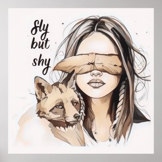 狡猾だが内気な ポスター (正面)