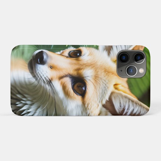 狡猾なフェネックキツネ Case-Mate iPhoneケース (裏面(横))