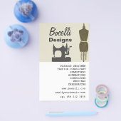 狡猾なレディースシーストレスファッションスタイリストモダン チラシ (シングル)