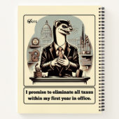 狡猾な取引:狡猾なワイゼル政治家 ノートブック (裏面)