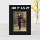 狡猾な女性 カード (黄色い花)