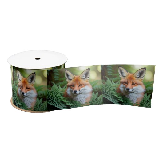 「狡猾な影のキツネ」 サテンリボン (リール)