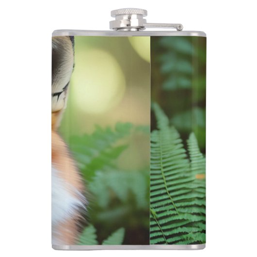 「狡猾な影のキツネ」 フラスク (裏面)