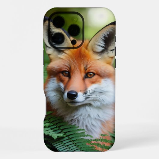 「狡猾な影のキツネ」 iPhoneケース (裏面)