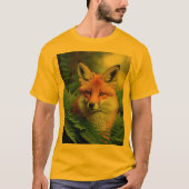 「狡猾な影のキツネ」 Tシャツ (正面)