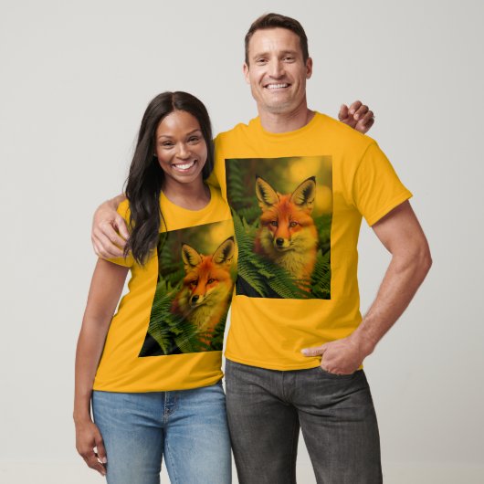「狡猾な影のキツネ」 Tシャツ (ユニセックス)