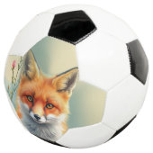 狡猾な赤狐の目つき サッカーボール (3/4)