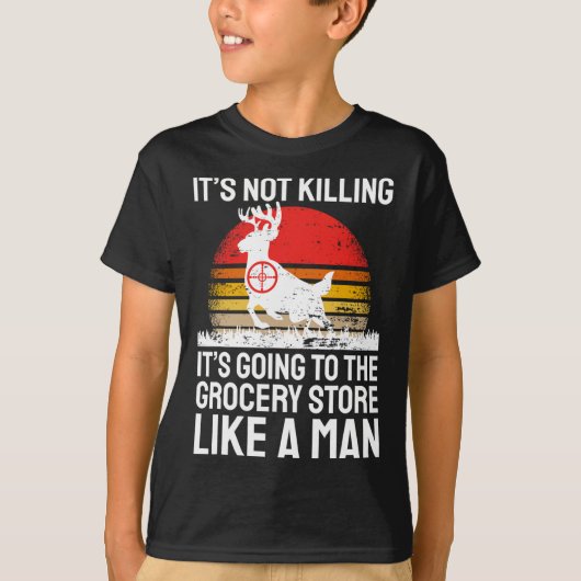 狩りおもしろいことわざディアハンターIスーパー Tシャツ (正面)