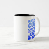 狩りおもしろいコーヒーマグ ツートーンマグカップ (正面右)