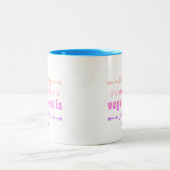 狩りおもしろいコーヒーマグ ツートーンマグカップ (中央)