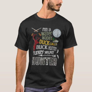 狩りおもしろいディアハンターバックダックターキークロカモフ Tシャツ