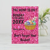 狩りがオン、イースター卵狩り、ギフトおもしろい 招待状 (スタンド正面)