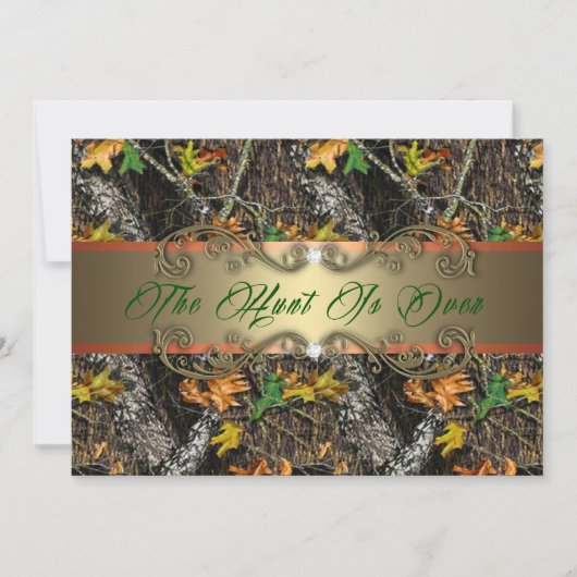 -狩りが終フォーマル了しました-結婚式招待状 招待状 (正面)