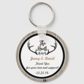 「狩りが終了」キーパーソナライズされた・リング結婚式の引き出物 キーホルダー