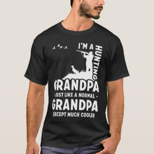 狩りじおもしろいいちゃんことわざ Tシャツ