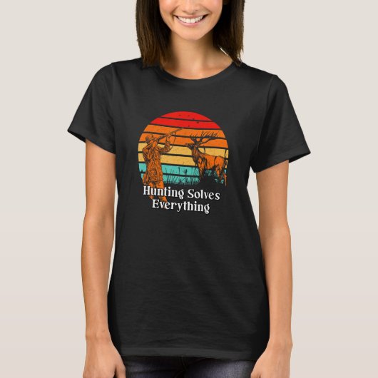 狩りすべてのハンターの解前向き決引用文1 Tシャツ (正面)