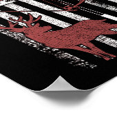 狩りとアメリカ国旗の弓狩り ポスター (角)