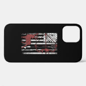 狩りとアメリカ国旗の弓狩り Case-Mate iPhoneケース (裏面 (横))