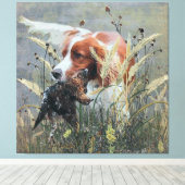 狩りとエパニュルブレトン キャンバスプリント (インサイチュ (ウッドフロア))