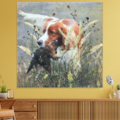 狩りとエパニュルブレトン キャンバスプリント (インサイチュ (リビング))