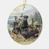 狩りとジャグデリア， Art セラミックオーナメント (左)