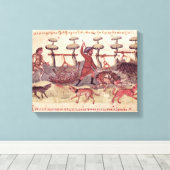 狩りとネット キャンバスプリント (インサイチュ (ウッドフロア))