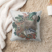 狩りとワイマラン「グレー幽霊」 クッション (ブランケット)