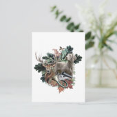 狩りとワイマラン「グレー幽霊」 ポストカード (スタンド正面)