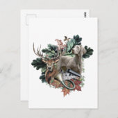 狩りとワイマラン「グレー幽霊」 ポストカード (正面/裏面)