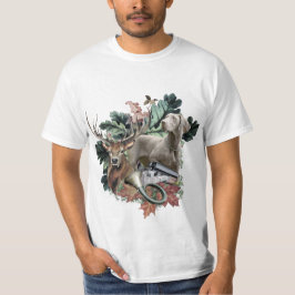 狩りとワイマラン「グレー幽霊」 Tシャツ