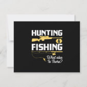 狩りと魚釣り他に何がある – フィッシュおもしろい 出欠カード (裏面)