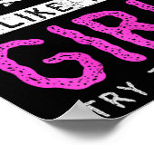 狩りと魚釣り私は女の子のように魚を知っている ポスター (角)